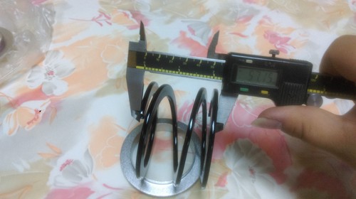 coilover adapter helper spring and seat sold as a pair 2" long I.D. 62.5mm 2KG - Bild 5 von 7