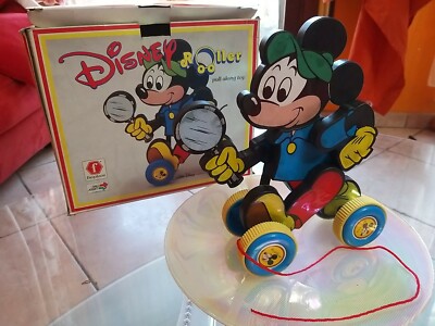 Rarissimo DISNEY ROLLER TOPOLINO MICKEY MOUSE ACTION FIGURE