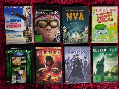 DVD Filmsammlung (u.a. Matrix, Animatrix, Hancock, Mr. Bean, Happy Tree Friends)