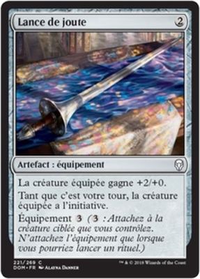 MTG Magic DOM - (x4) Jousting Lance/Lance de jute, French/VF