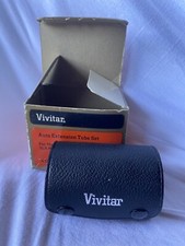 Vintage Vivitar AT-1 Auto Extension Tube Lens Set For SLR Mount Cameras
