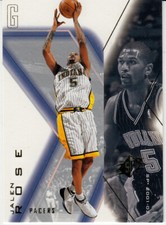2001-02 UD SPX Basketball NBA Jalen Rose Indiana Pacers Guard Card # 32