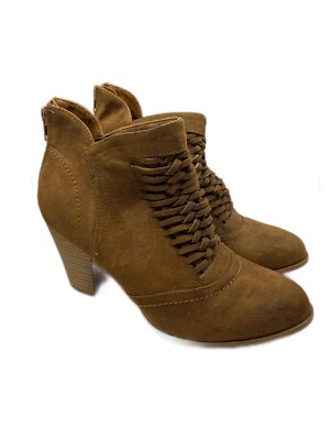 Fergalicious Womens Ankle Boots Brown Size 8.5 Medium Casual Comfort