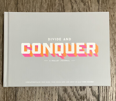 Divide and Conquer BULLET JOURNAL - by Easy, Tiger Kansas City, MO - 8.75 x 6''