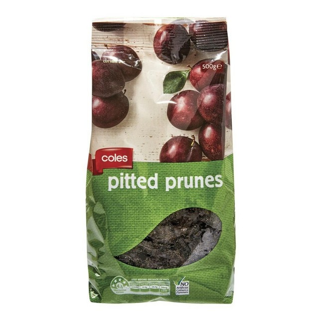 Coles Dried Pitted Prunes 500g for sale online eBay