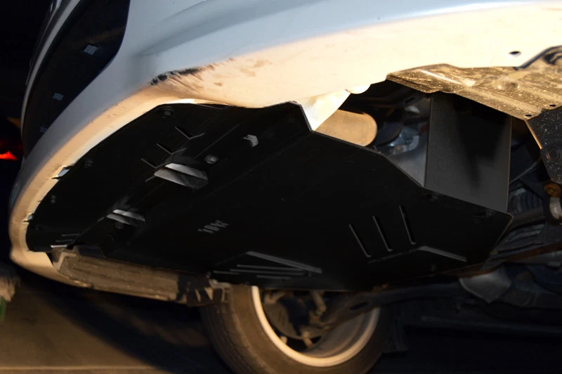 Protector de motor de aluminio TBW debajo de la bandeja placa de deslizamiento para Subaru WRX STI 2011-2014 Foto 2 de 4