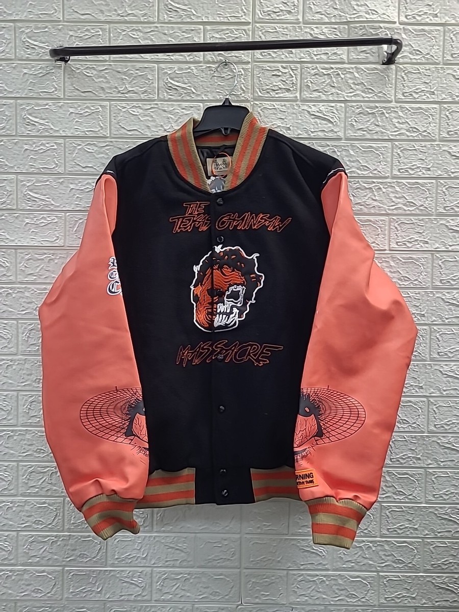 New Brand Texas Chainsaw Massacre Varsity Black Jacket Size New Brand Texas Chainsaw Massacre Varsity Black Jacket Size