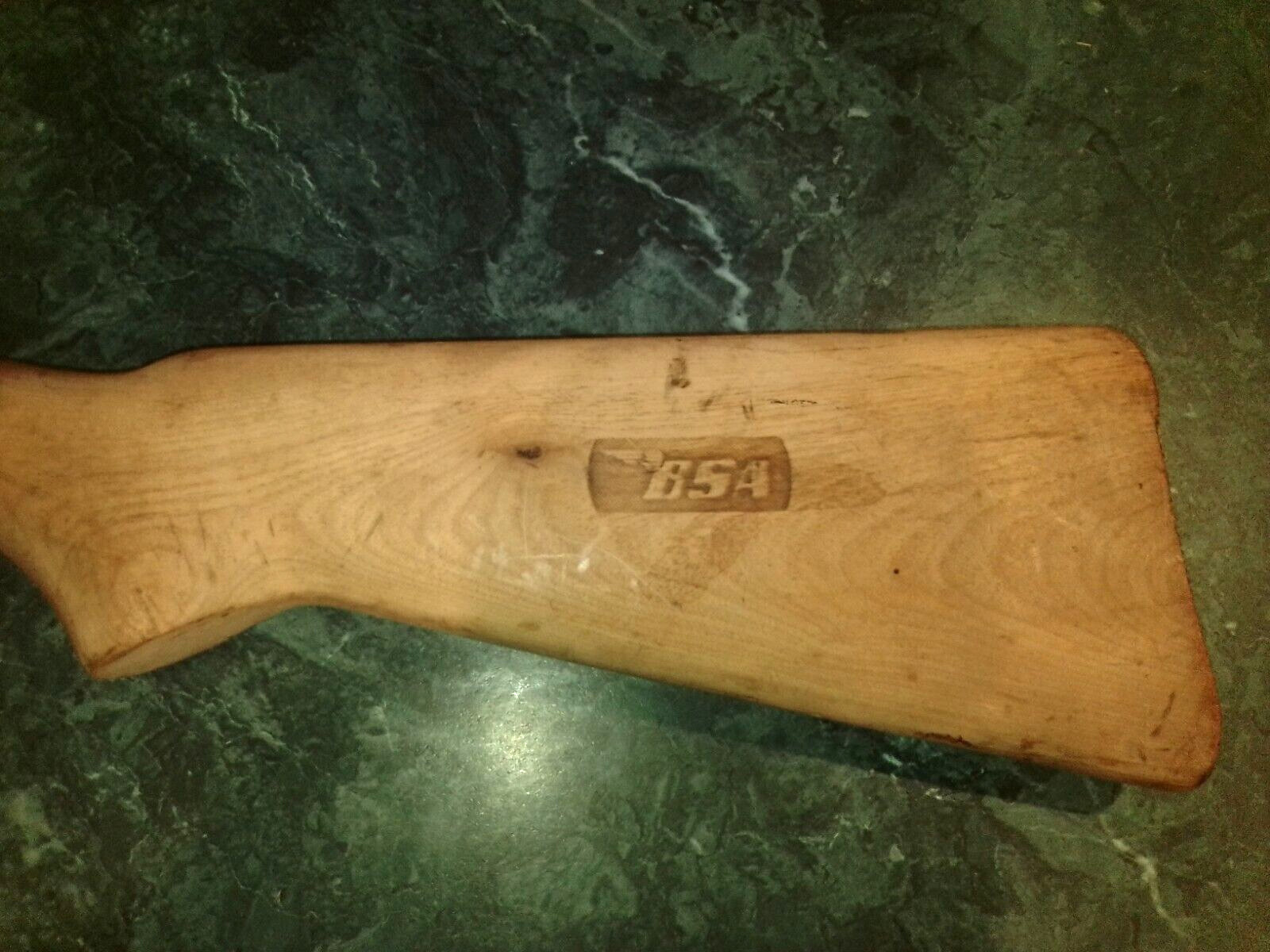 stock for a BSA Super Sport Five Bolt Action .22 Rifle nice with heat press logo