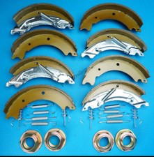 2 Axle Sets of 200x50 Brake Shoes & NUTS for KNOTT HB510 IFOR WILLIAMS Horsebox