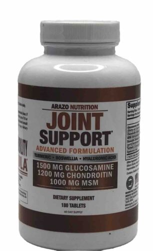 Arazo Nutrition Glucosamine Chondroitin Turmeric MSM Boswellia Joint Support ...