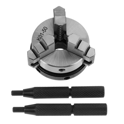 Professioanl K01-50 50mm Chuck Mini Woodworking Hand Chuck for w/ 3 Jaws