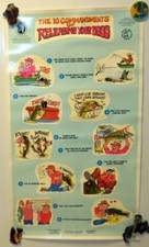The 10 Commandments of Releasing Your Bass Poster - 36" X 20" - Mint - New