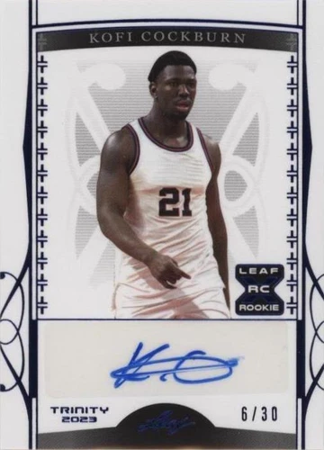 2022-23 Leaf Trinity - Kofi Cockburn #BA-KC2