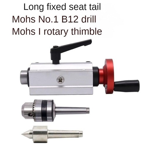 Beading Machine Telescopic Tailstock Small Wood Lathe Rotating Movable Top - Picture 13 of 32