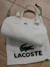 "LACOSTE" BORSA BELLISSIMO BAULETTO DONNA BIANCO + SACCA ANTIPOLVERE OCCASIONE!