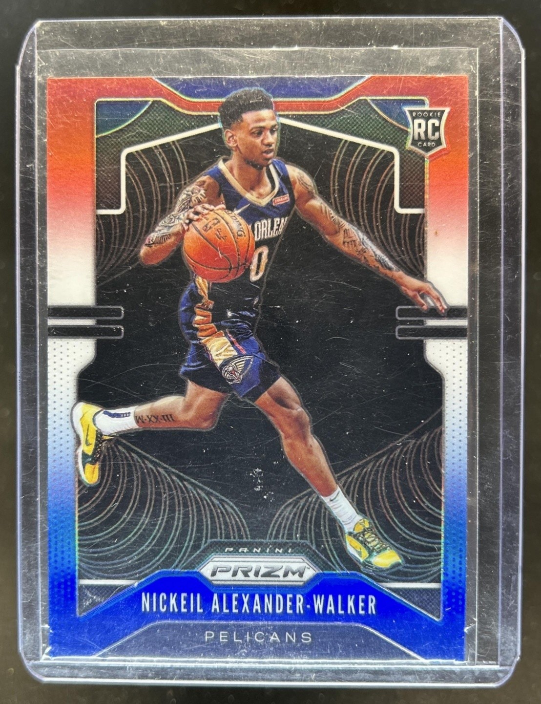 2019-20 Panini Prizm Nickeil Alexander-Walker RC Prizm Red White and Blue #263