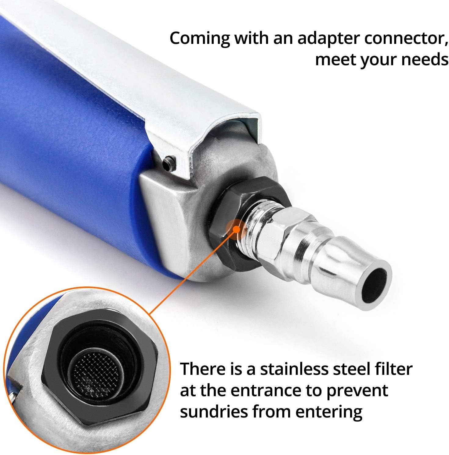 1/2" Air Ratchet Wrench,Super Fast Heavy Duty Air Ratchet, 65Ft-Lbs Max Torque