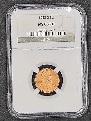 1948-S Lincoln Wheat Cent | NGC MS66RD