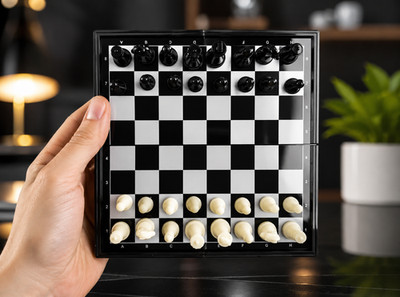Magnetic Travel Chess Set Mini Portable Folding Board Game Pocket