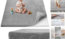 1.3" Thick Baby Play Mat, 50x50 Playpen Mat with Removable  Washable Cover,