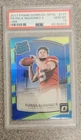 2017 Donruss Optic Rated Rookie Patrick Mahomes #177 Lime Green Prizm RC PSA 10