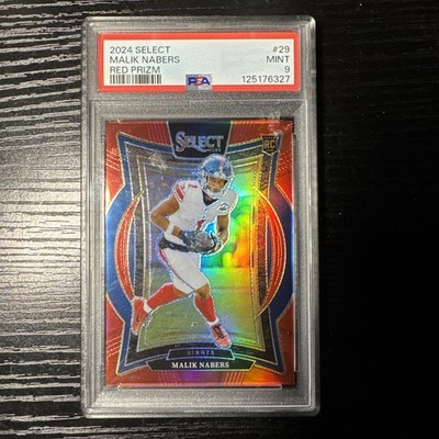 2024 PANINI SELECT RED PRIZM #29 MALIK NABERS ROOKIE RC 64/99 PSA 10