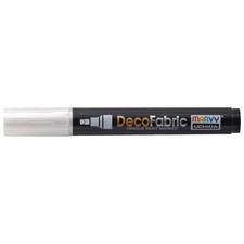 Uchida DecoFabric Opaque Paint Marker Chisel Tip-Pearl White