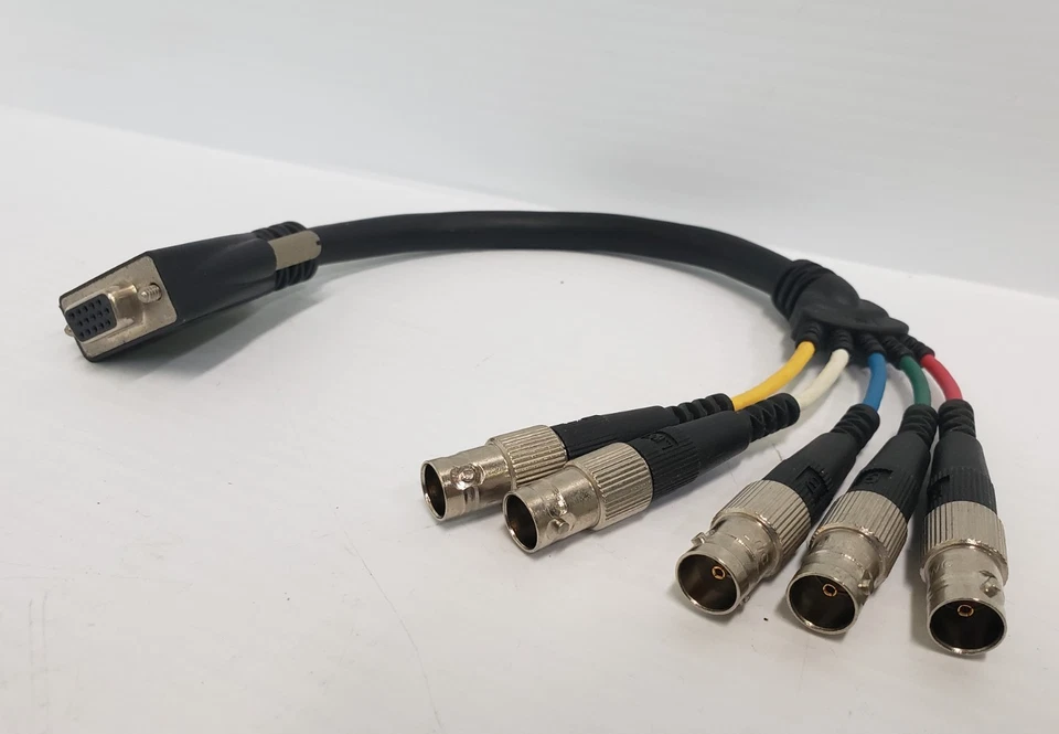 Liberty Wire & Cable LWC Female VGA to Component BNC RGBHV Cable Adapter Harness - Image 2 of 4