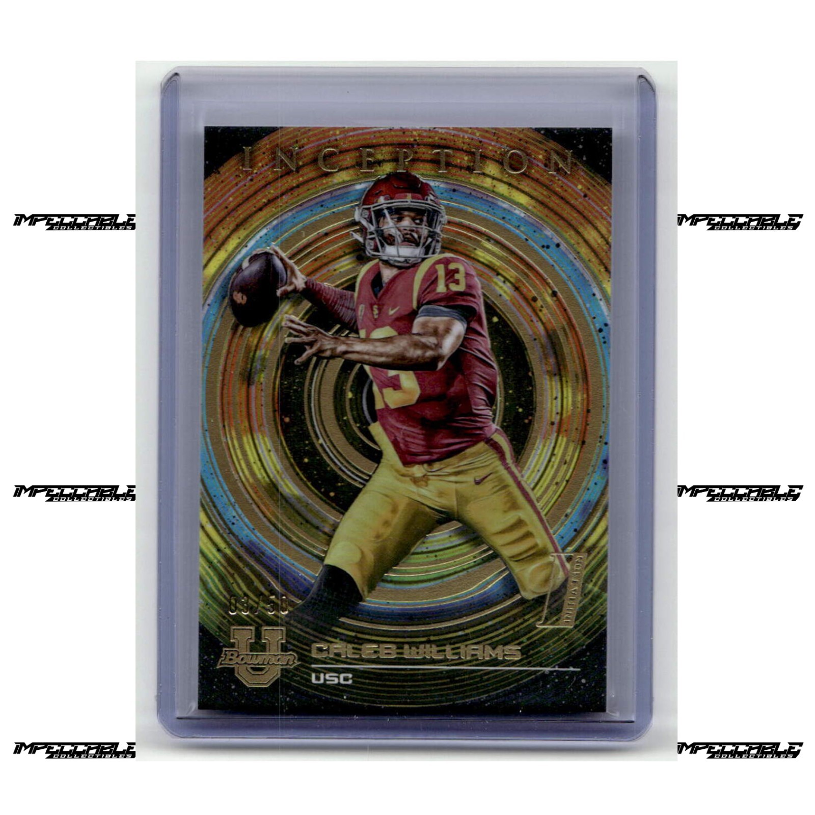 2022-23 Bowman U Inception - Gold #45 Caleb Williams Rookie /50