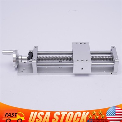 Manual Sliding Table X/Y/Z Axis Linear Rail Stage CNC SFU1605 L=200mm Strokes