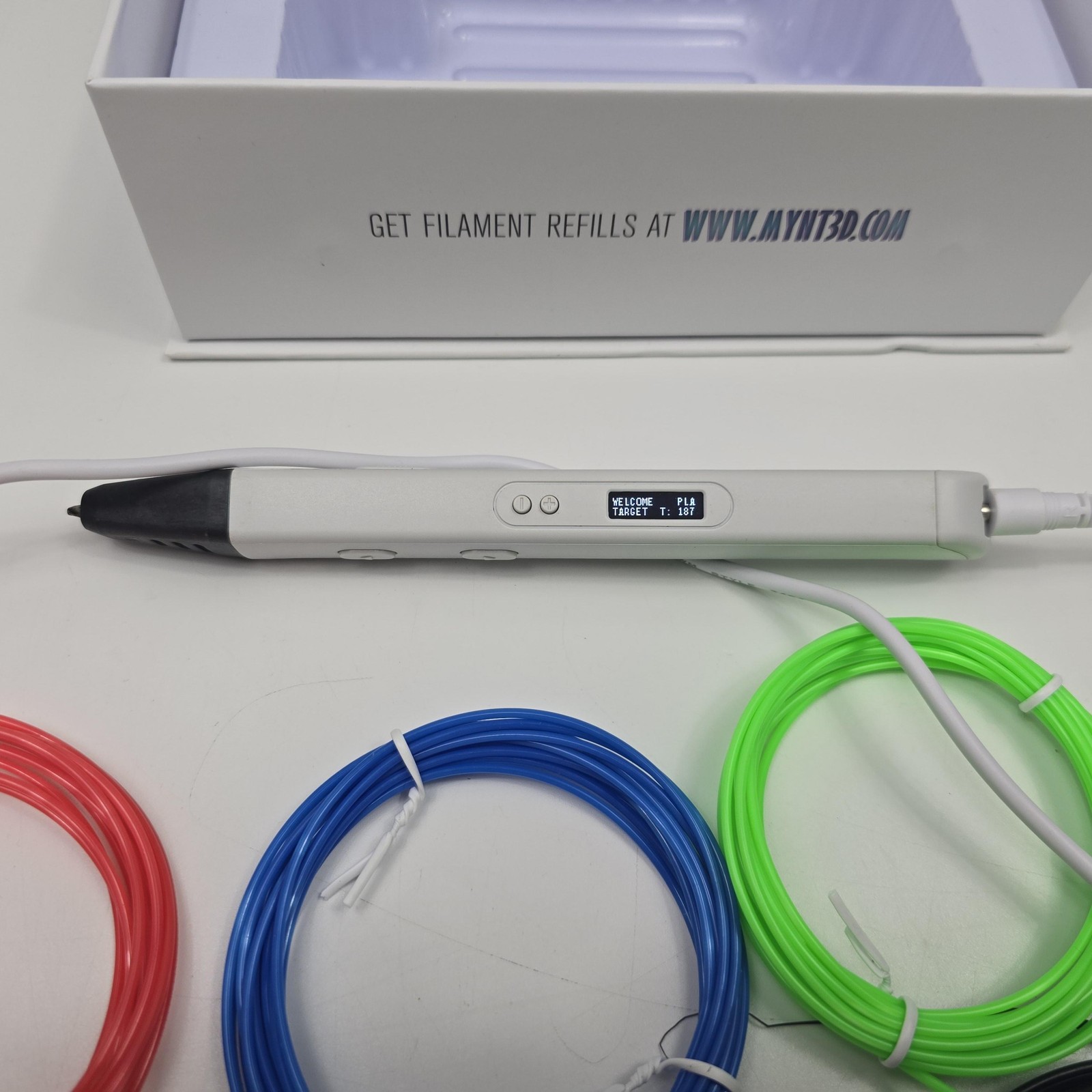 3D Printing Pen MYNT3D Pro OLED Display Filament Kit Art Drawing Crafts Tested