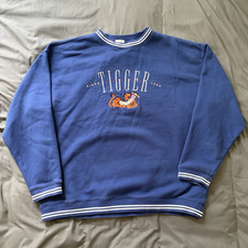 Tigger Disney Embroidered Crewneck Pullover Sweatshirt Winnie the Pooh Size XL