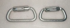 (Lot Of 2) DBI SALA BS5000LBS SC - 4011TG SAFLOK STEEL CARABINER Protection 🆕