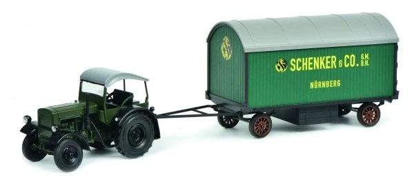1/32 Schuco Deutz F3 mit Verdeck und Hänger Schenker 450781900 - Bild 1 von 1