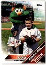 Brady Kahle 2016 Topps First Pitch #FP-4 Boston Red Sox