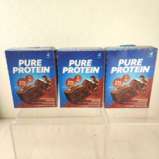 Pure Protein Bars Chocolate Delux Gluten Free 7.04 oz 4 per box 3 pk 02/26