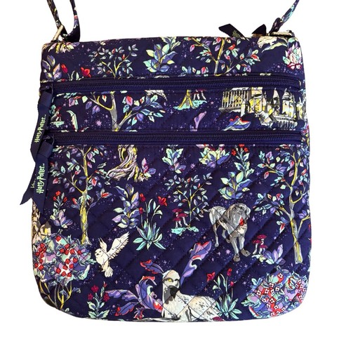Vera Bradley Harry Potter Forbidden Forest Triple Zip Hipster Bag Purse Quilted