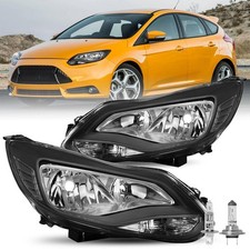 Headlight Assembly Pair Fit For 2012 2013 2014 Ford Focus Wbulbs Headlight Assembly Pair Fit For 2012 2013 2014 Ford Focus Wbulbs