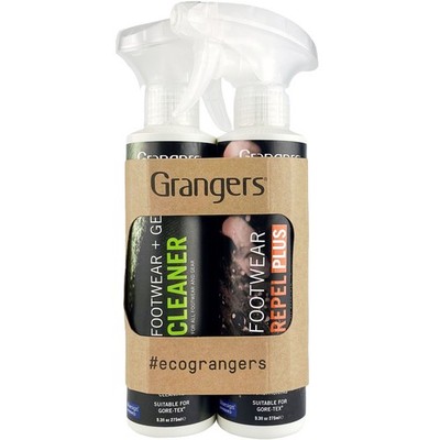 Grangers Footwear + Gear Cleaner Repel Plus Eco Doppelpack Spray - 275ml