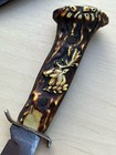Vintage Solingen Germany Fixed Blade Knife Plastic Antler Handle — photo 4