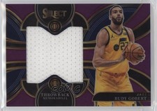 2023-24 Panini Select Throwback Memorabilia Purple Prizm 83/99 Rudy Gobert 11wn