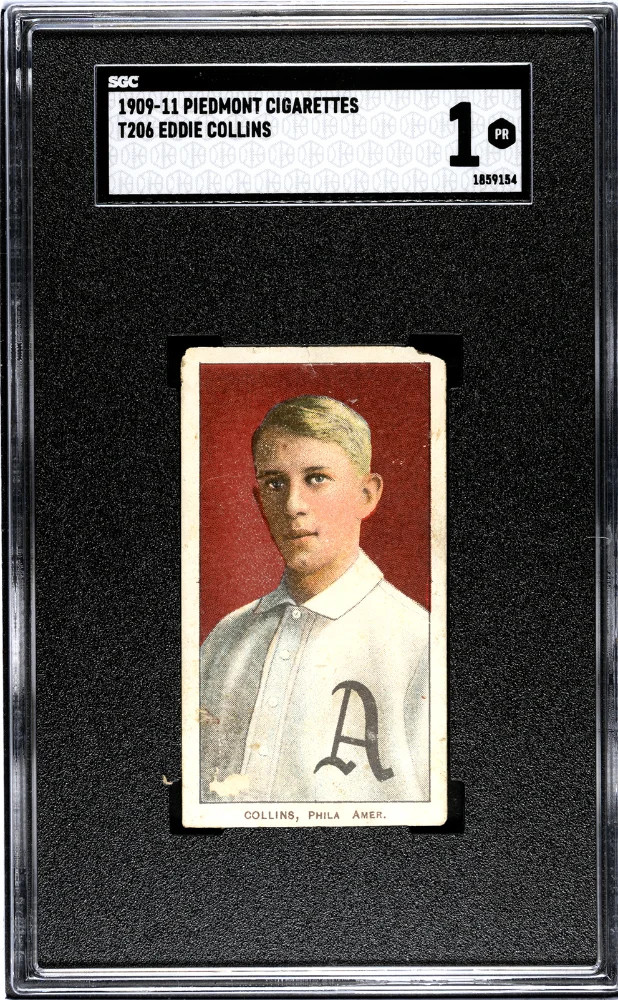 1909 Piedmont Cigarettes (T206) Eddie Collins SGC 1