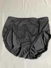 Vanity Fair Panties Black Gusset Lining Nylon Blend XL Granny Sissy NWOT