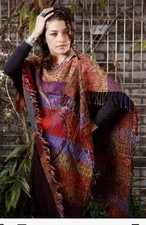 NEW Kashmiri shawl Kashmir Scarf Boiled Wool Cashmere Wrap Large Cape triangle