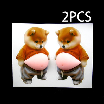 3D Shiba Inu Stickers   Cute Orange Apparel Shiba Inu Stickers, 3D Cute Chubby S