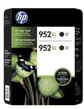 HP 952XL N9K29BN Black Ink Cartige - 2 Pieces