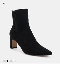 Novo Uk Kara Low Slim Block Heel Square Point Chelsea Boots. Size 6. Brand New