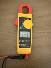 Fluke 324 True RMS Clamp Meter Multimeter AC/DC Volts Amps w/ Test Leads