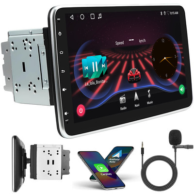 2+64GB Android 13 Carplay 10.1'' Autoradio Touchscreen GPS Wifi FM RDS Plug&Play
