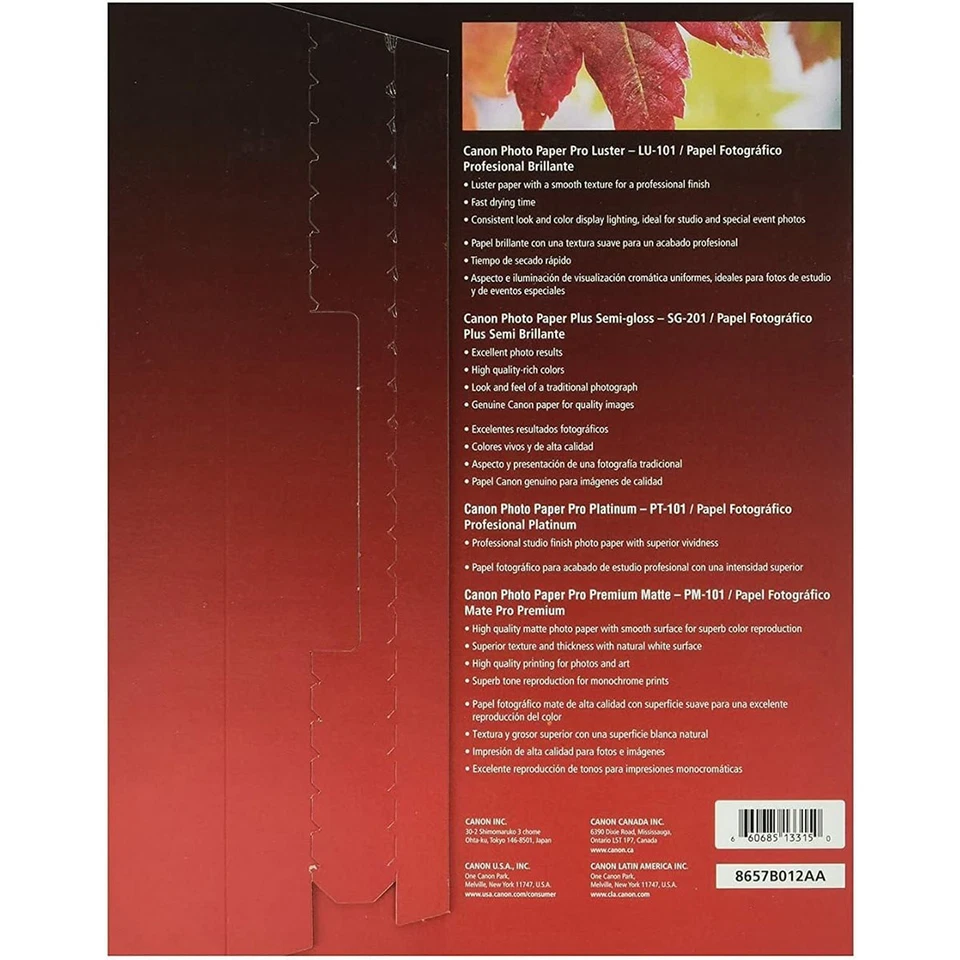 Canon Canon Pro Paper Samples Pack 8657B012 - Image 2 of 3